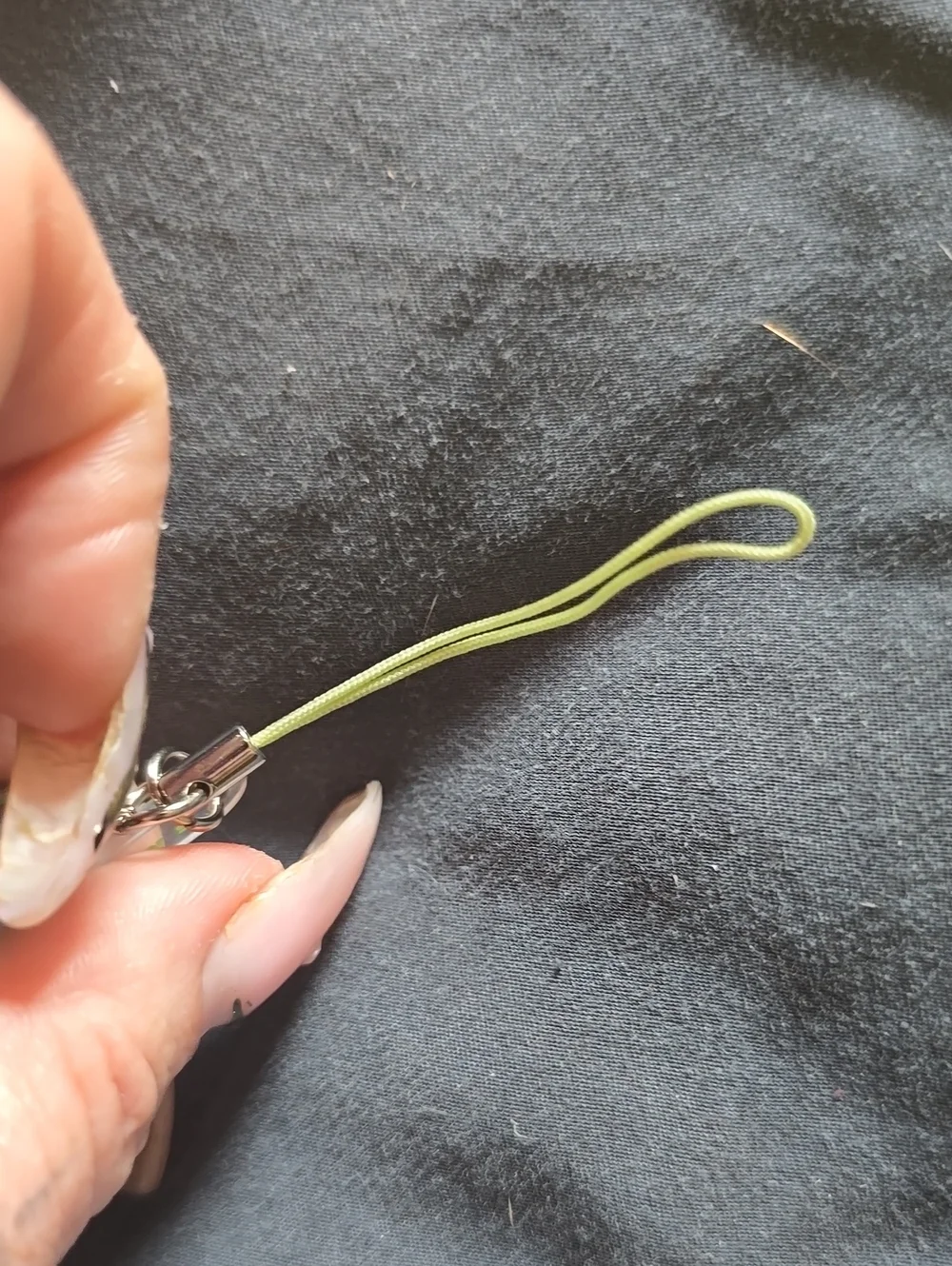 NEW!! Smiski Green V1 Keychain Charm Sitting